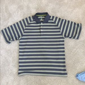 Bollé Men’s Grey and Green Sports Polo Size M